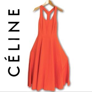 CÉLINE Coral Long Sleeveless Gown Size 38 / 6 US